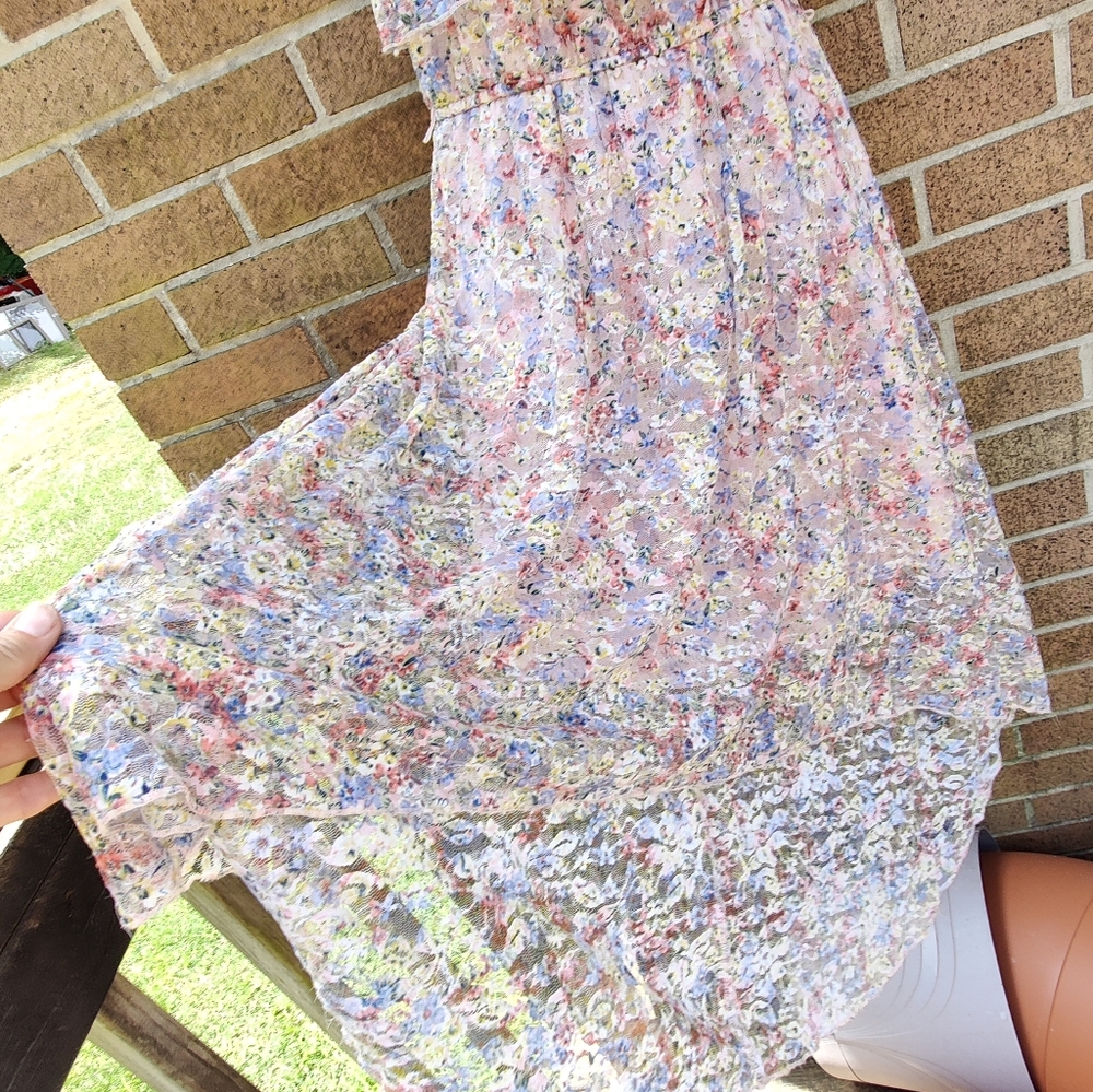 Love Reign Floral Lace High-low dreas - Picture 4 of 6